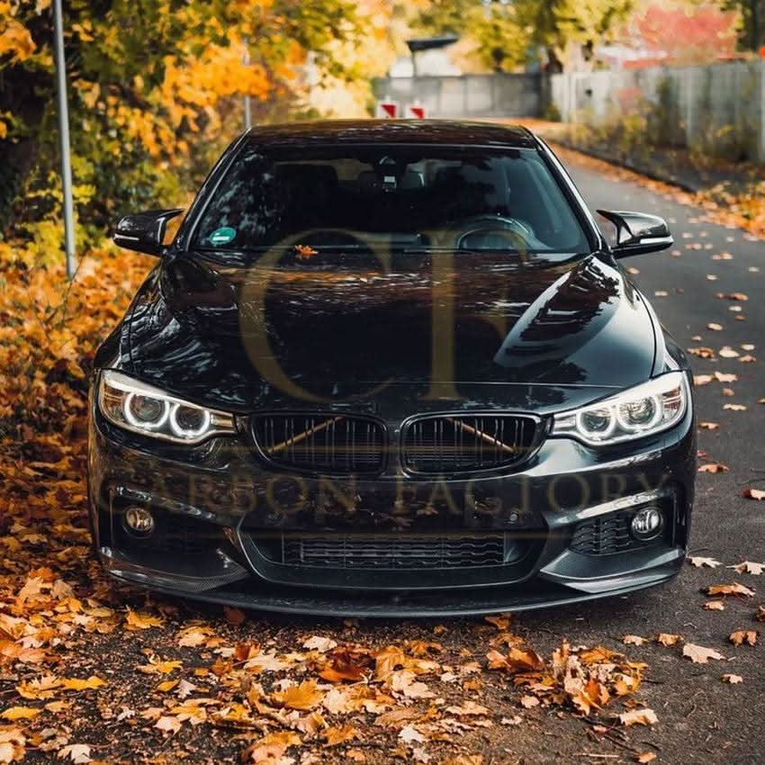 MP4 Style Gloss Black Front Splitter for BMW F32 F33 F36 4 Series 14-20 - Carbon Factory