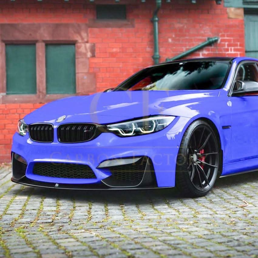 MP5 Style Gloss Black Front Splitter for BMW F80 M3 F82 F83 M4 14-20 - Carbon Factory