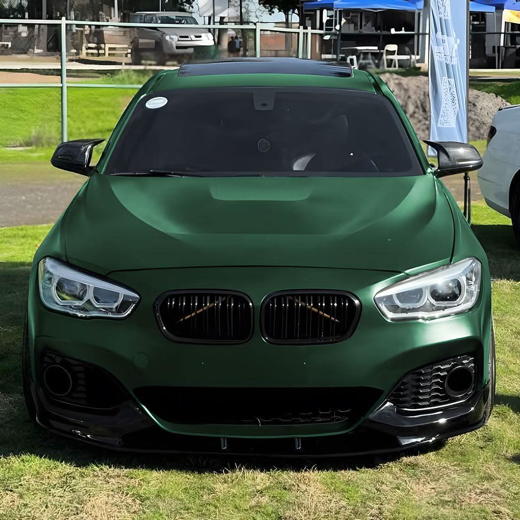 P Style Gloss Black Front Splitter for BMW F20 F21 1 Series LCI M Sport 15-19 - Carbon Factory