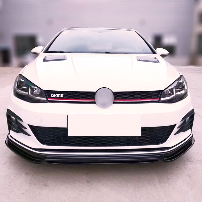 RZ Style Gloss Black Front Splitter for VW Golf MK7 R-LINE / R 13-16 - Carbon Factory