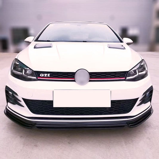 RZ Style Gloss Black Front Splitter for VW Golf MK7 R-LINE / R 13-16 - Carbon Factory