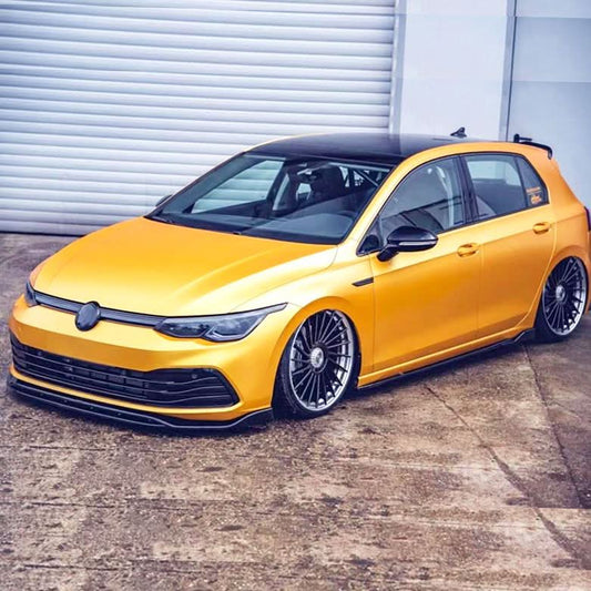 Style 3 Gloss Black Front Splitter for VW Golf MK8 21-23 - Carbon Factory