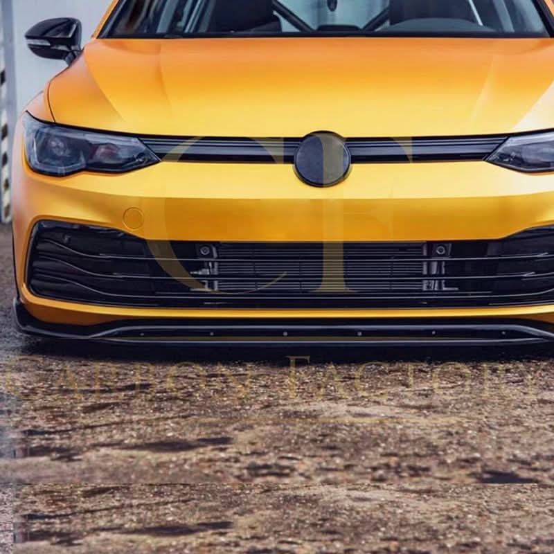 Style 3 Gloss Black Front Splitter for VW Golf MK8 21-23 - Carbon Factory