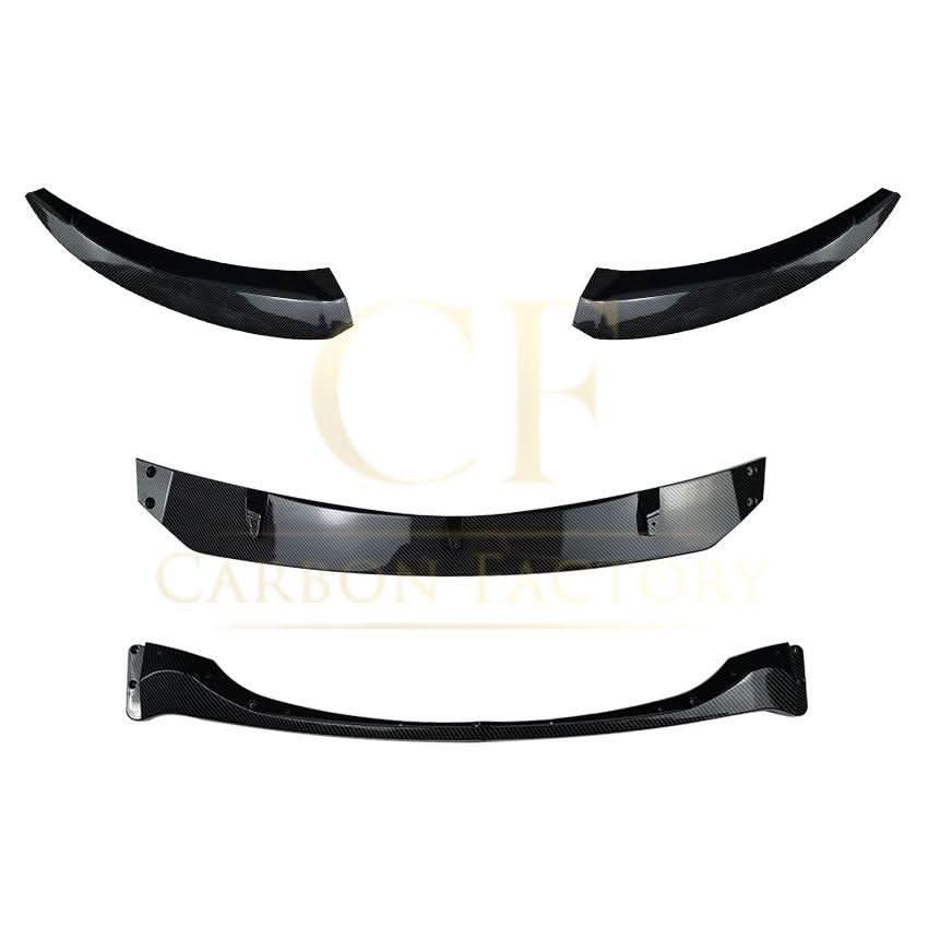 V Style Gloss Black Front Splitter for BMW 1 Series E82 E88 2007-2013 - Carbon Factory