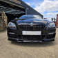 V Style Gloss Black Front Splitter for BMW 6 Series F06 F12 F13 M Sport 11-18 - Carbon Factory