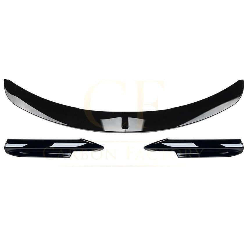 V Style Gloss Black Front Splitter for BMW E90 3 Series Pre-LCI 05-08 - Carbon Factory