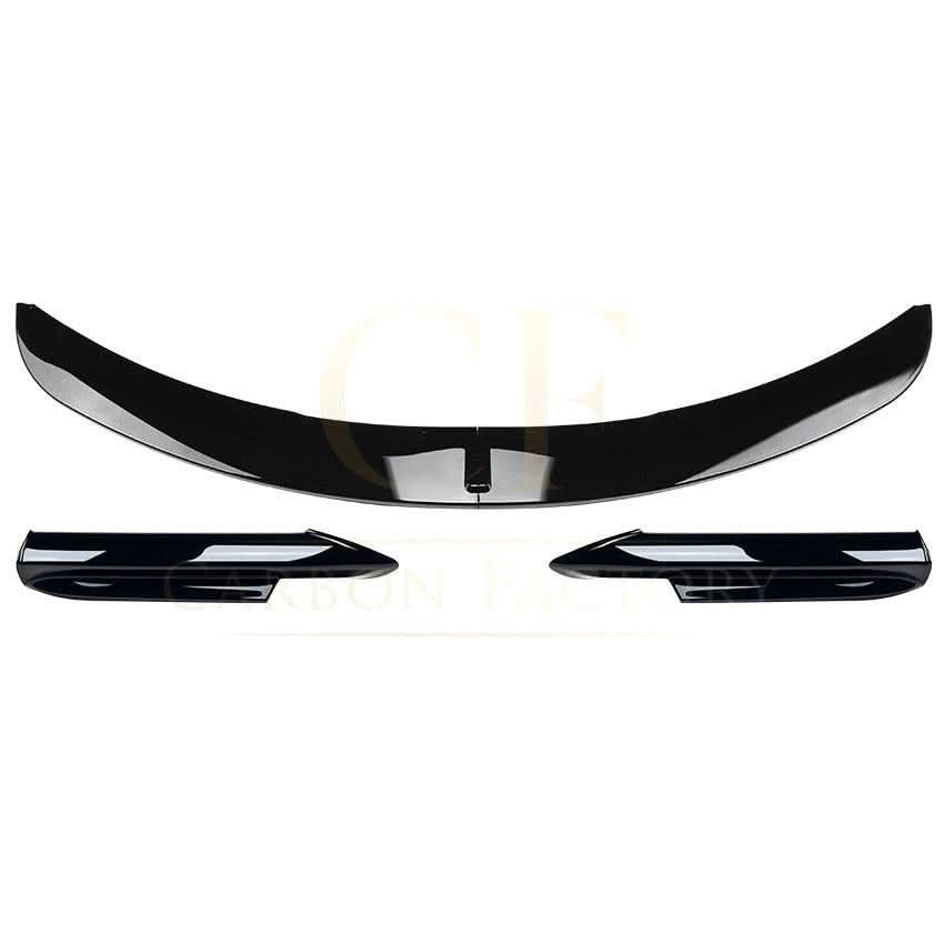 V Style Gloss Black Front Splitter for BMW E90 3 Series Pre-LCI 05-08 - Carbon Factory
