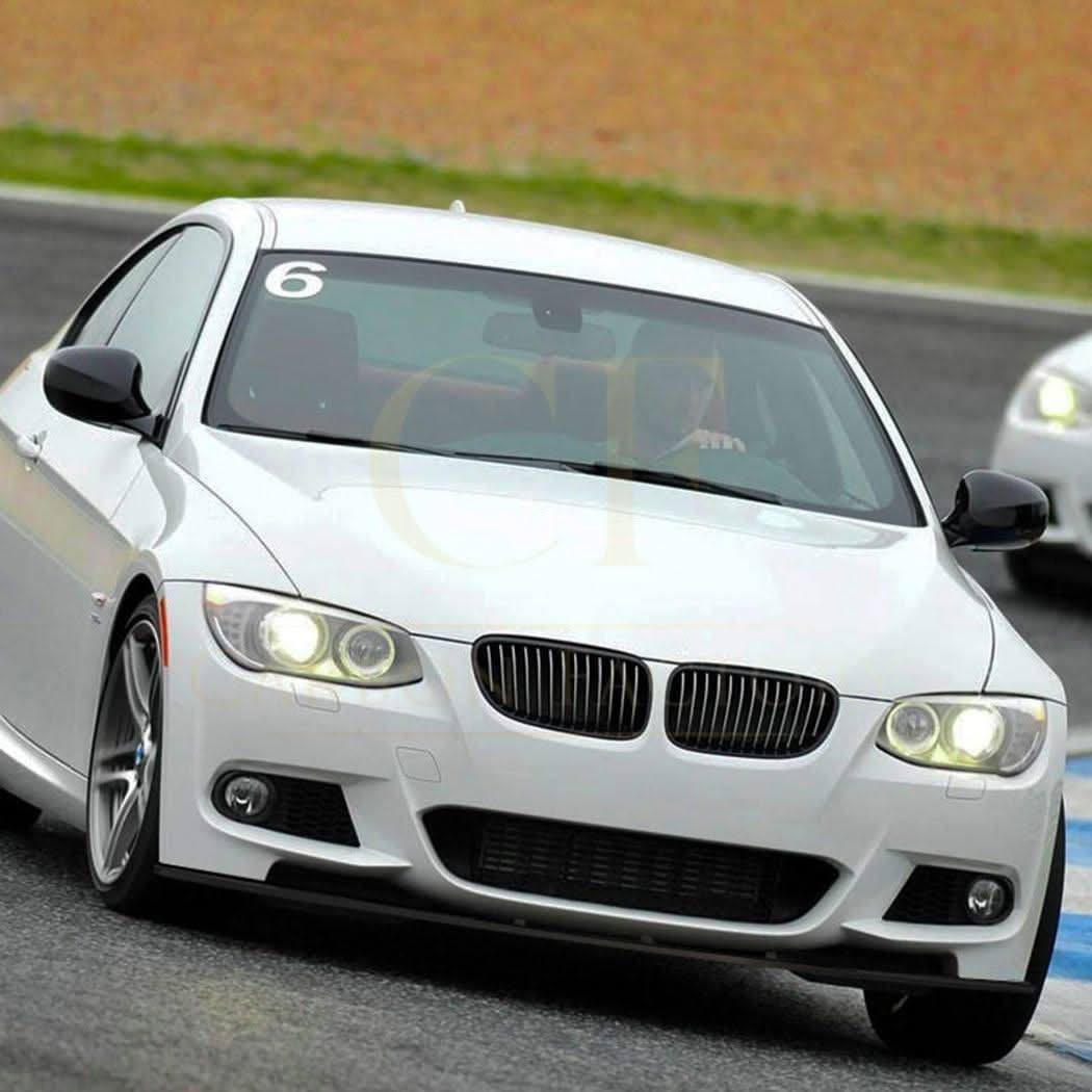 V Style Gloss Black Front Splitter for BMW E92 E93 3 Series 05-13 - Carbon Factory