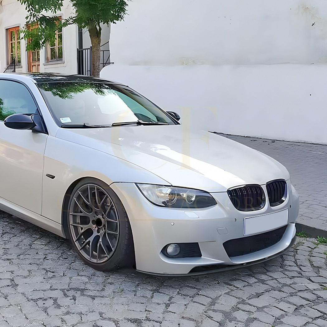 V Style Gloss Black Front Splitter for BMW E92 E93 3 Series 05-13 - Carbon Factory