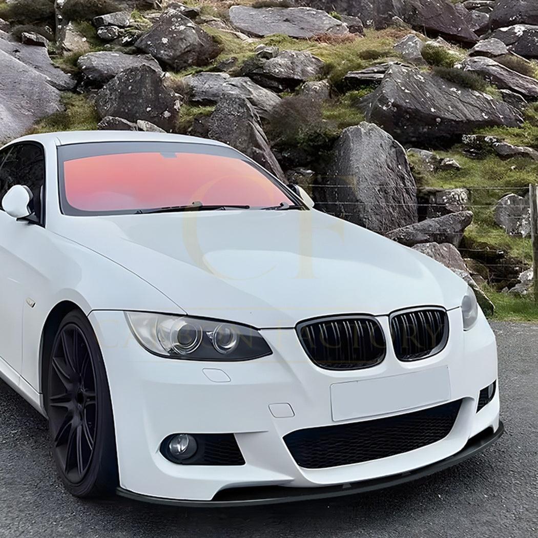 V Style Gloss Black Front Splitter for BMW E92 E93 3 Series 05-13 - Carbon Factory
