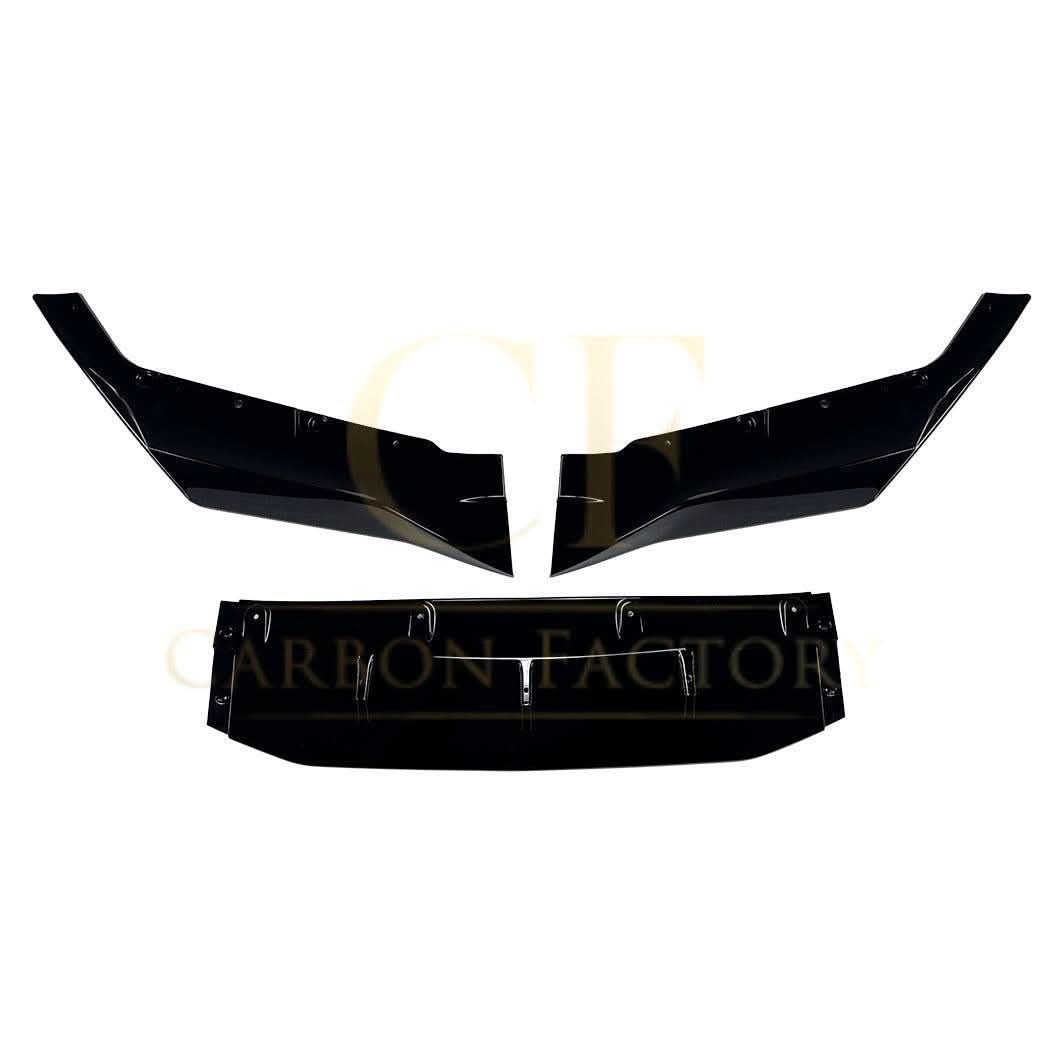 V Style Gloss Black Front Splitter for BMW F90 M5 17-20 - Carbon Factory