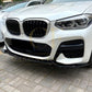V Style Gloss Black Front Splitter for BMW G01 X3 G02 X4 Pre-LCI 18-21 - Carbon Factory