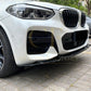 V Style Gloss Black Front Splitter for BMW G01 X3 G02 X4 Pre-LCI 18-21 - Carbon Factory