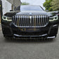 V Style Gloss Black Front Splitter for BMW G11 G12 7 Series LCI 20-23 - Carbon Factory