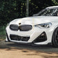 V Style Gloss Black Front Splitter for BMW G42 2 Series Coupe 21-Present - Carbon Factory
