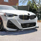 V Style Gloss Black Front Splitter for BMW G42 2 Series Coupe 21-Present - Carbon Factory