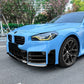 V Style Gloss Black Front Splitter for BMW G87 M2 23-Present - Carbon Factory