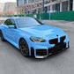 V Style Gloss Black Front Splitter for BMW G87 M2 23-Present - Carbon Factory