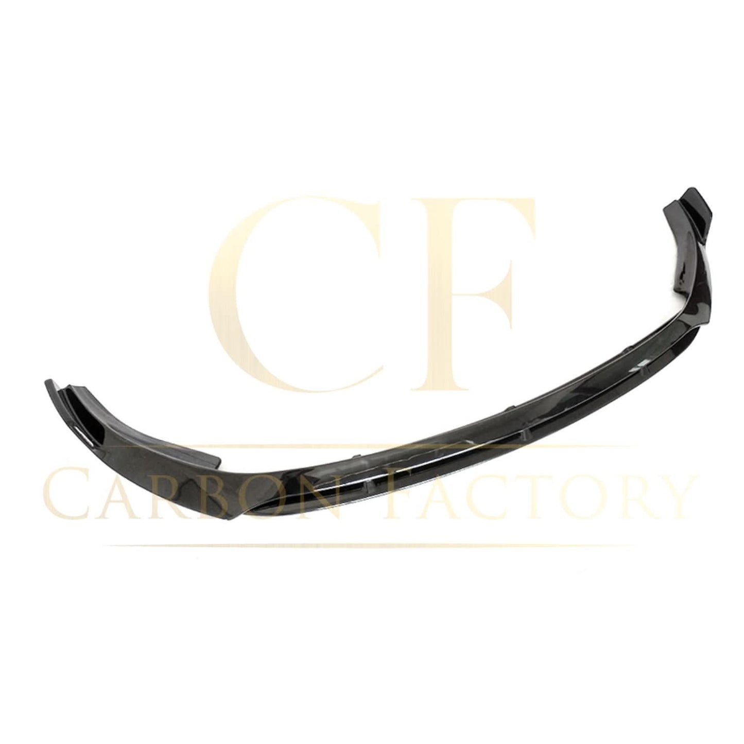 V Gloss Black Front Splitter for Mercedes Benz W205 C Class 19-21 - Carbon Factory