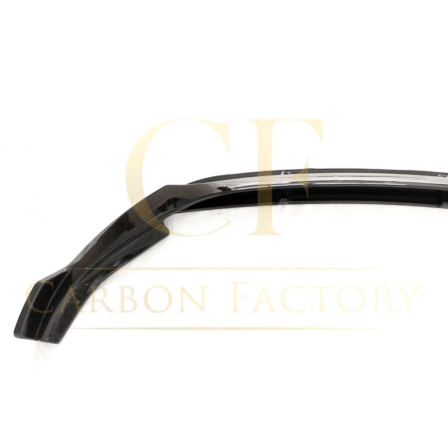 V Gloss Black Front Splitter for Mercedes Benz W205 C Class 19-21 - Carbon Factory