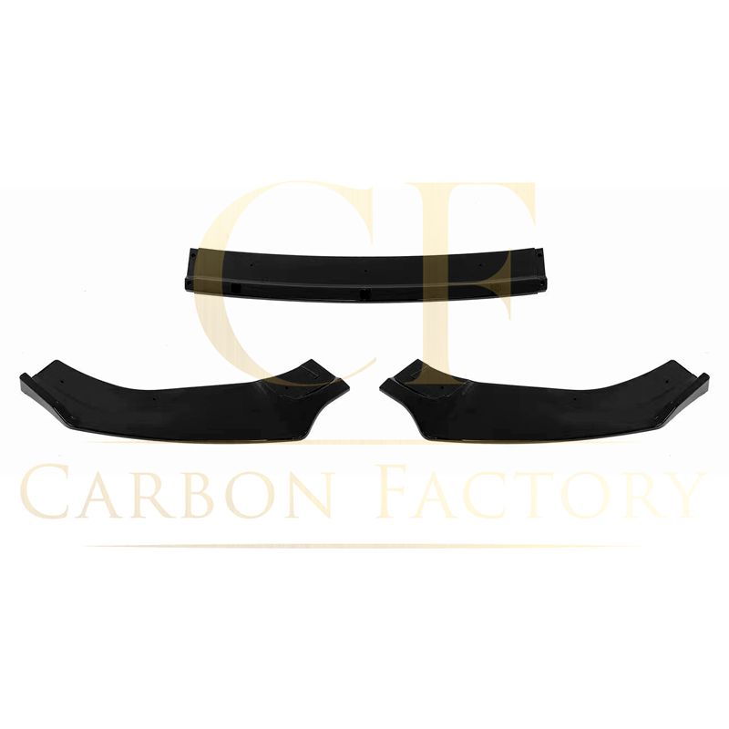 V Style Gloss Black Front Splitter for VW Golf MK7 MK7.5 GTI / R 13-20 - Carbon Factory