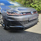 V Style Gloss Black Front Splitter for VW Golf MK7 MK7.5 GTI / R 13-20 - Carbon Factory