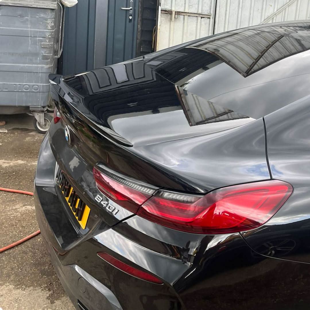 AC Style Gloss Black Boot Spoiler for BMW G14 8 Series Convertible 19-Present - Carbon Factory