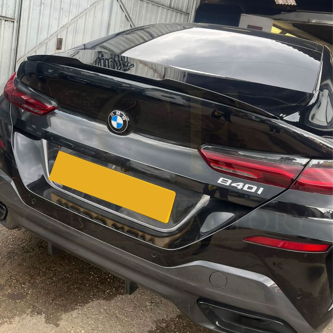 AC Style Gloss Black Boot Spoiler for BMW G14 8 Series Convertible 19-Present - Carbon Factory