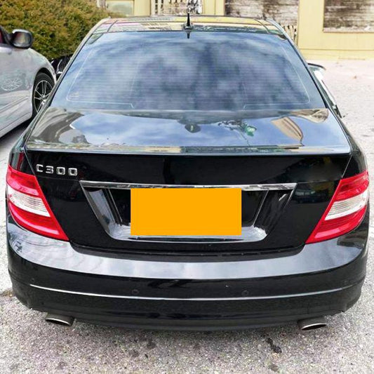 AMG Style Gloss Black Boot Spoiler for Mercedes Benz W204 C Class Saloon 07-14 - Carbon Factory