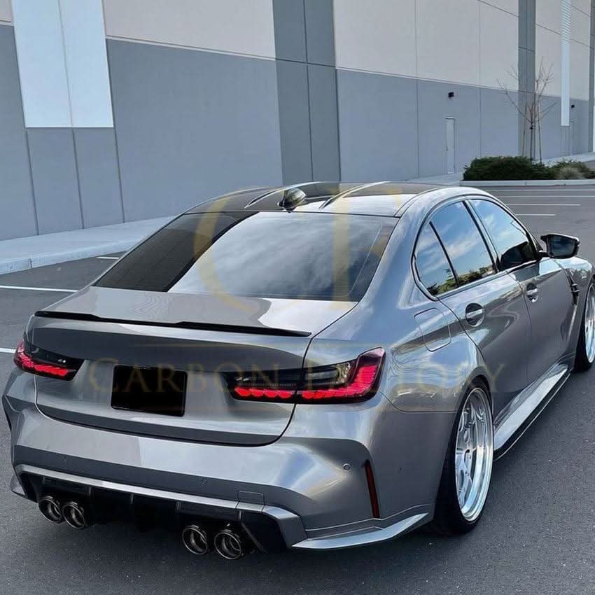 CS Style Gloss Black Boot Spoiler for BMW G20 3 Series G80 M3 19-Present - Carbon Factory