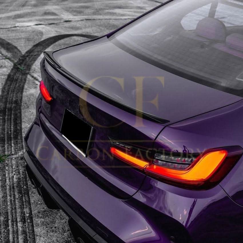 CS Style Gloss Black Boot Spoiler for BMW G20 3 Series G80 M3 19-Present - Carbon Factory