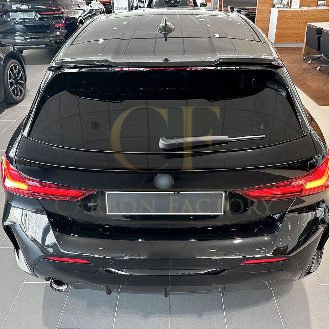 Gloss Black Mid Spoiler for BMW F40 1 Series 19-24 - Carbon Factory