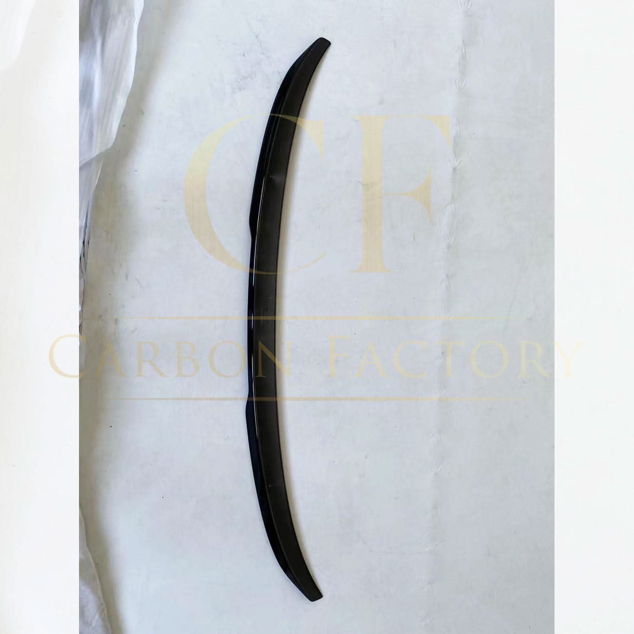 Gloss black M3-style boot spoiler for BMW G20 3 Series G80 M3, showing its sleek design on the car's trunk lid.
