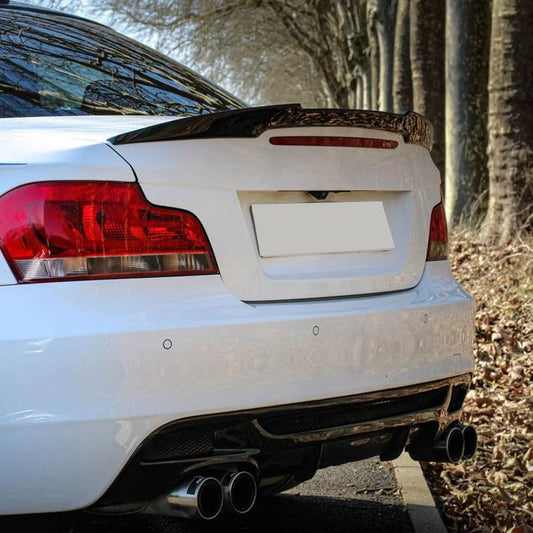 M4 Style Gloss Black Boot Spoiler for BMW 1 Series E82 2007-2013 - Carbon Factory