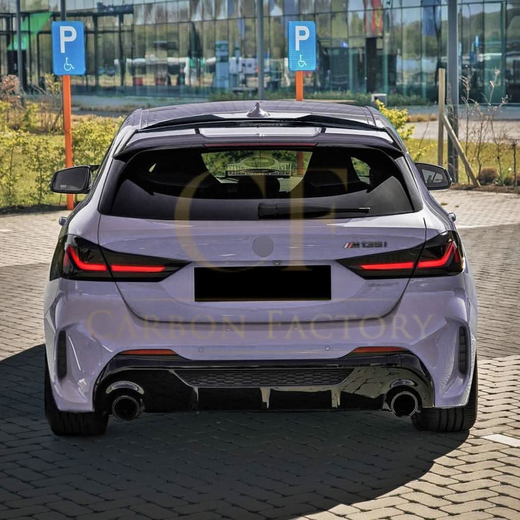 MP Style Add On Gloss Black Spoiler for BMW F40 1 Series 19-24 - Carbon Factory