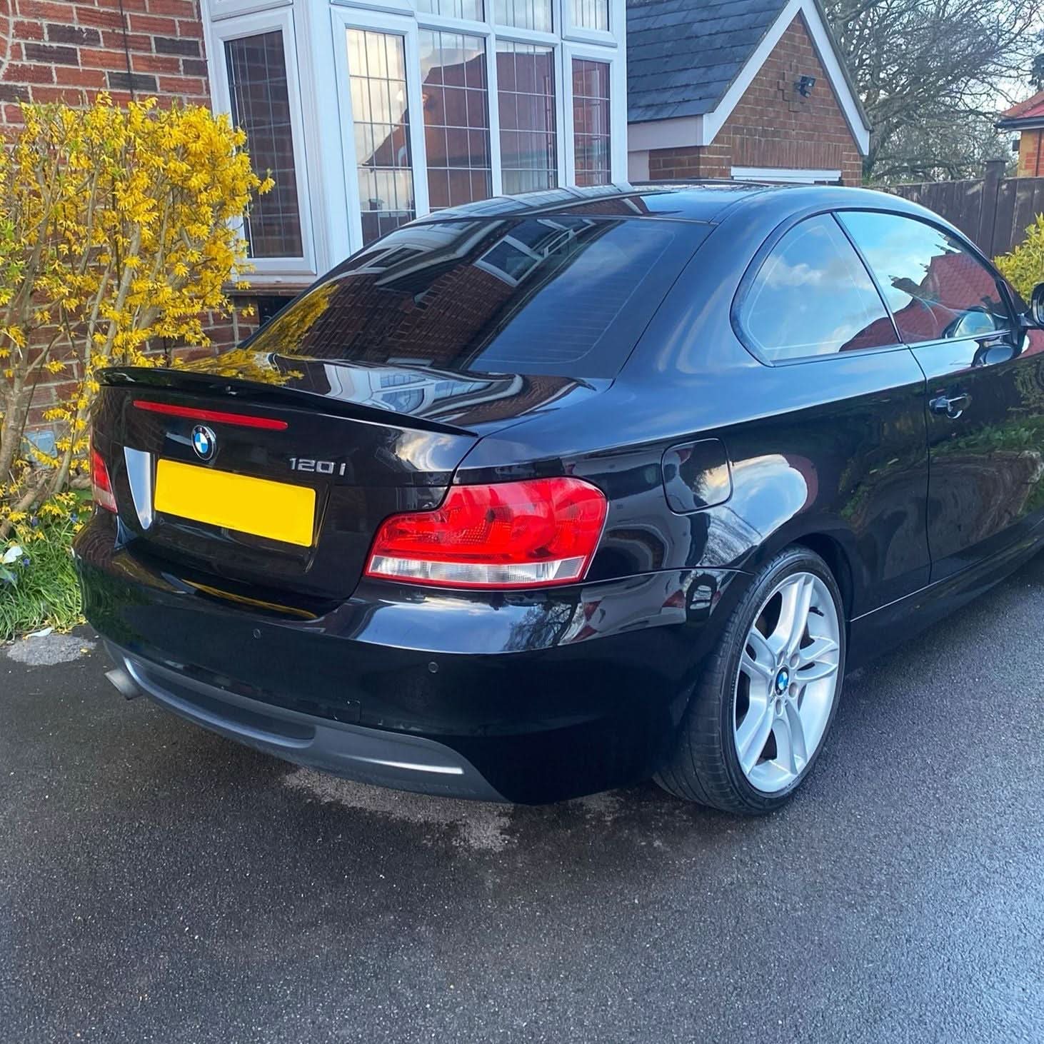 MP Style Gloss Black Boot Spoiler for BMW 1 Series E82 2007-2013 - Carbon Factory