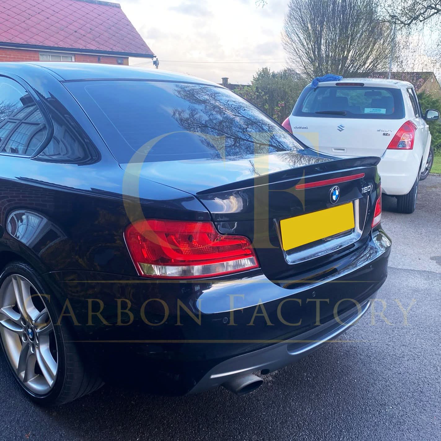 MP Style Gloss Black Boot Spoiler for BMW 1 Series E82 2007-2013 - Carbon Factory