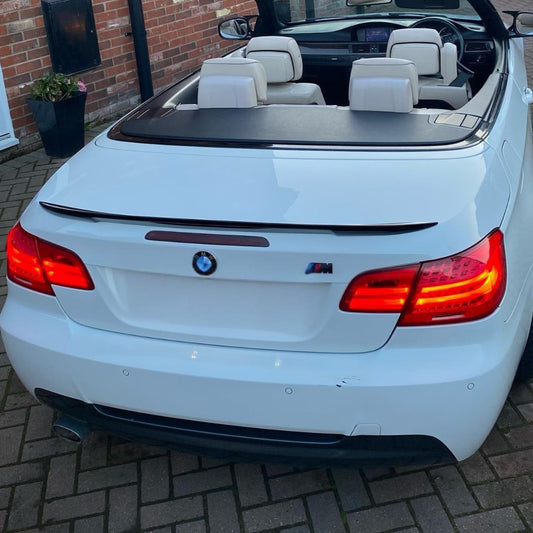 MP Style Gloss Black Boot Spoiler for BMW 3 Series E93 Convertible inc M3 05-13 - Carbon Factory