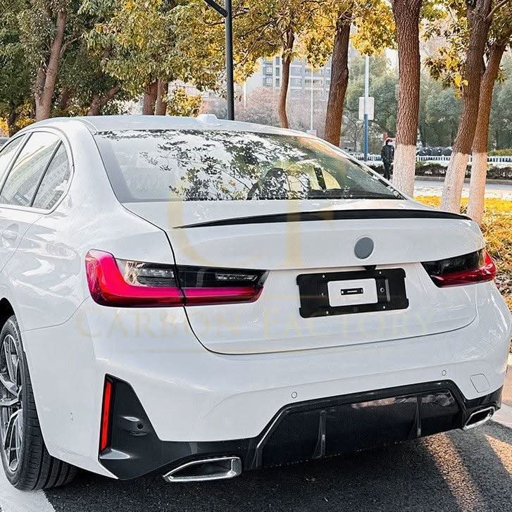 P Style Gloss Black Boot Spoiler for BMW G20 3 Series G80 M3 19-Present - Carbon Factory