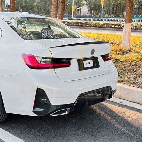 P Style Gloss Black Boot Spoiler for BMW G20 3 Series G80 M3 19-Present - Carbon Factory