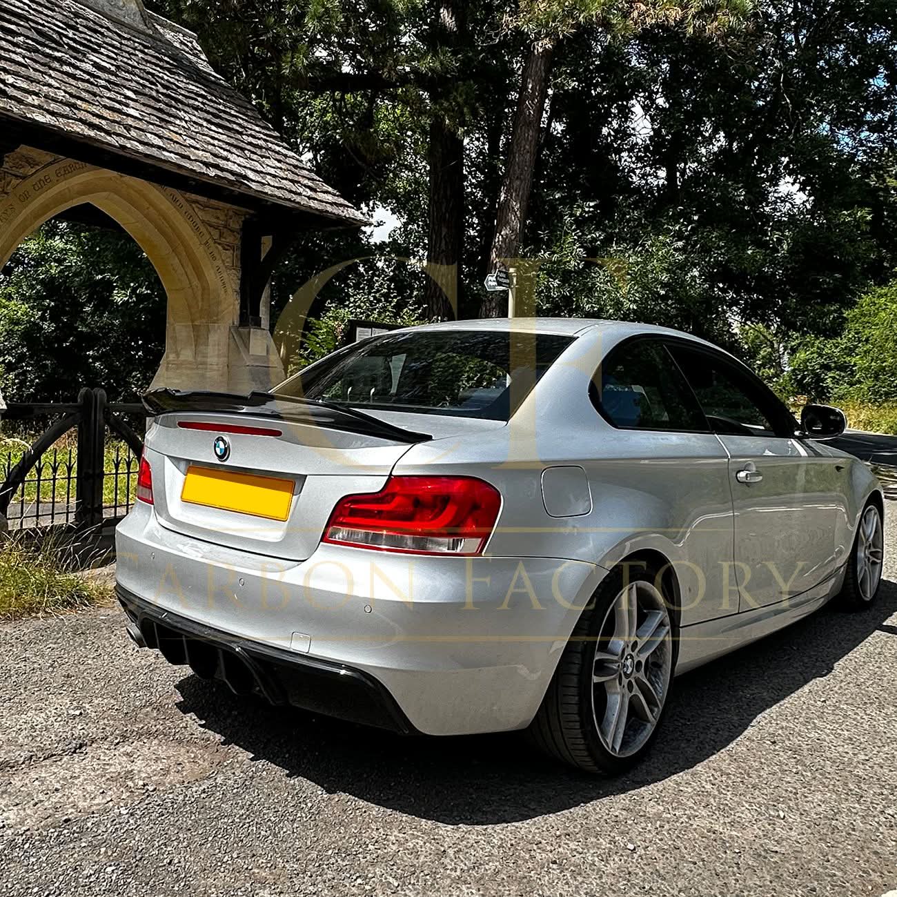 PSM Style Gloss Black Boot Spoiler for BMW 1 Series E82 2007-2013 - Carbon Factory