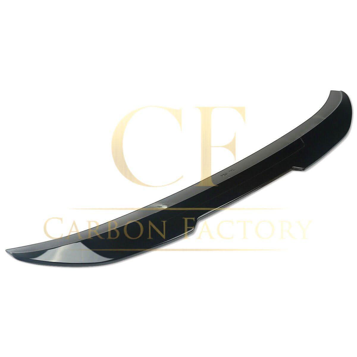 Gloss black PSM style boot spoiler for BMW 3 Series F30 F80 saloon including M3 models, enhances sporty rear appearance.