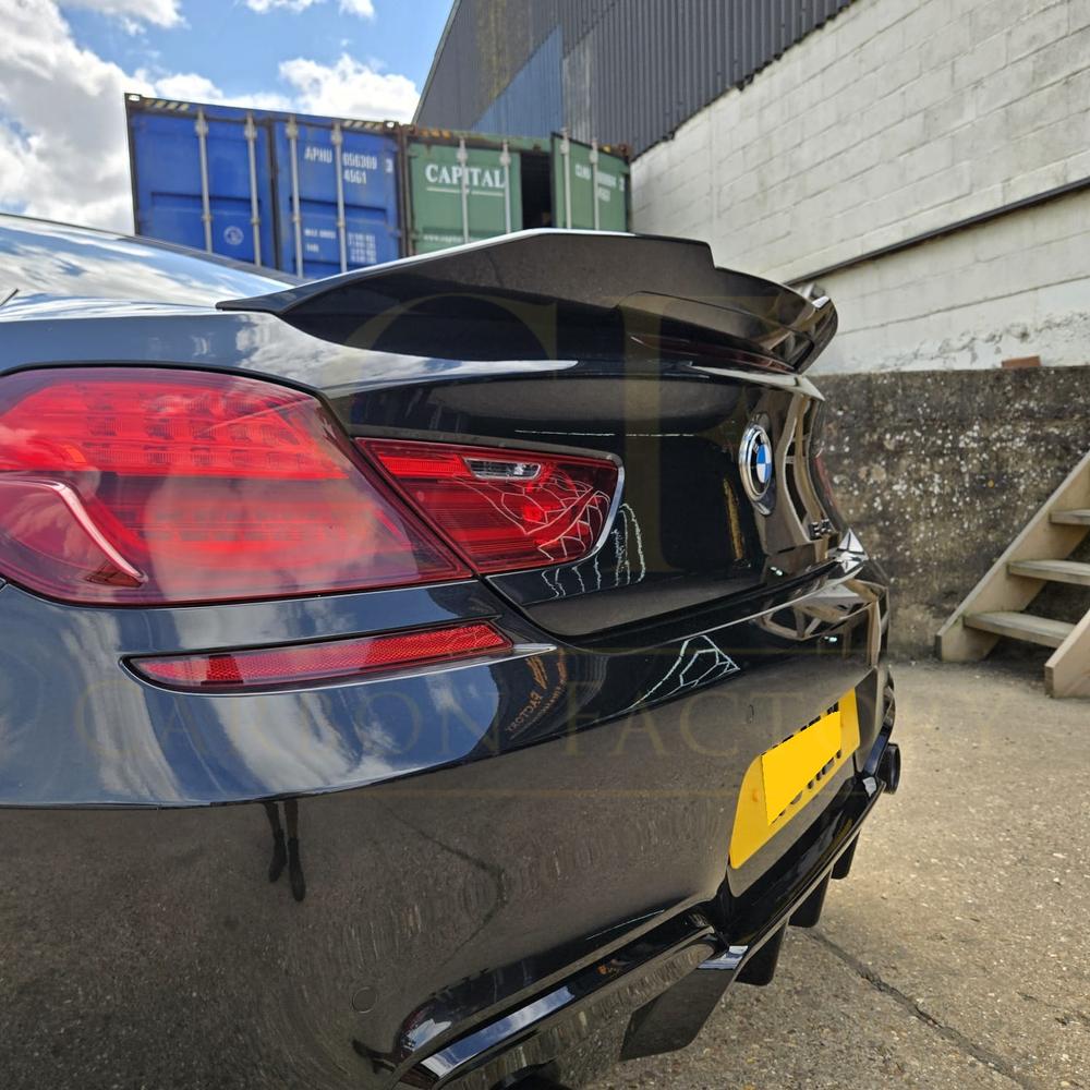PSM Style Gloss Black Boot Spoiler for BMW 6 Series F06 F13 inc M6 11-18 - Carbon Factory