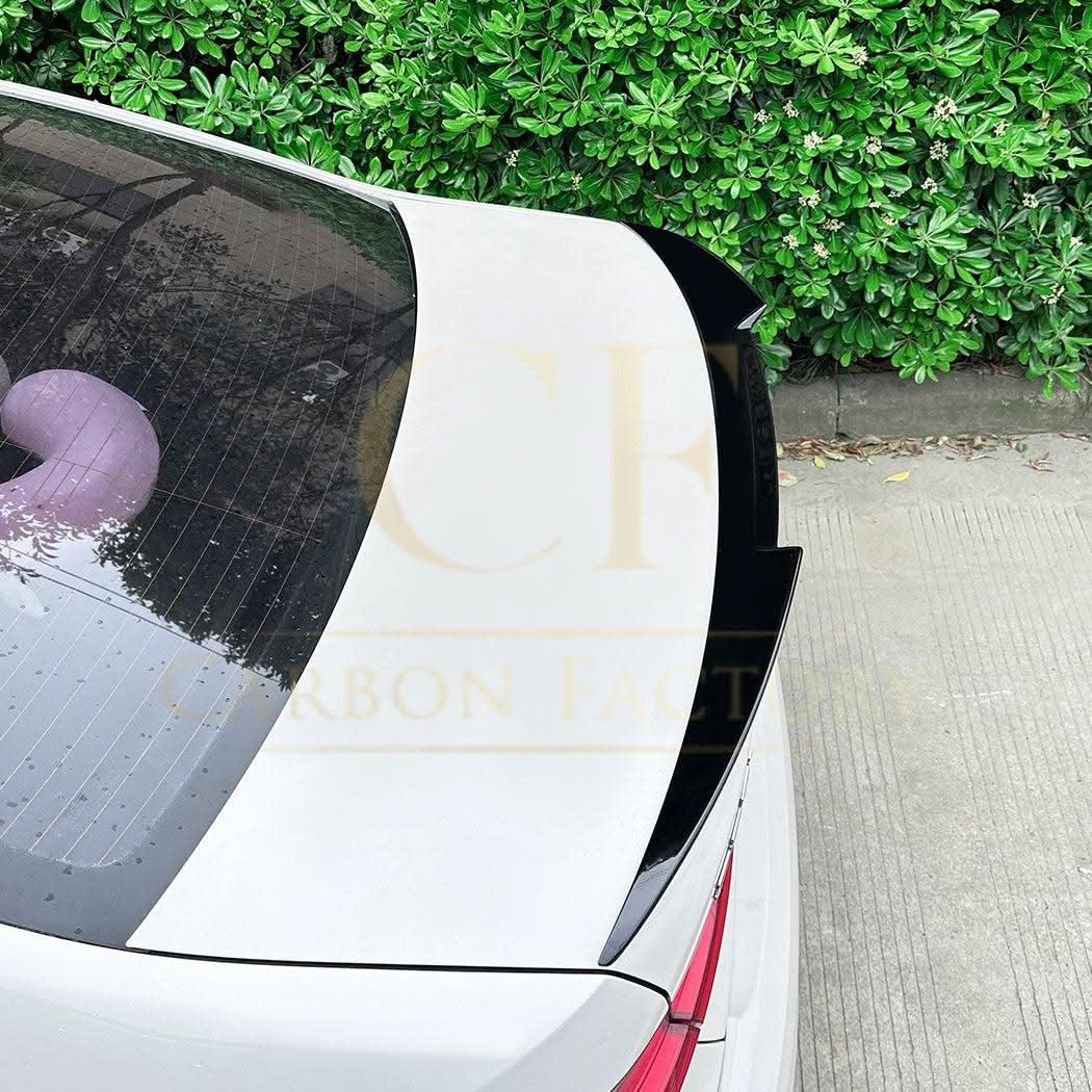 Small V Style Gloss Black Boot Spoiler for BMW G20 3 Series G80 M3 19-Present - Carbon Factory