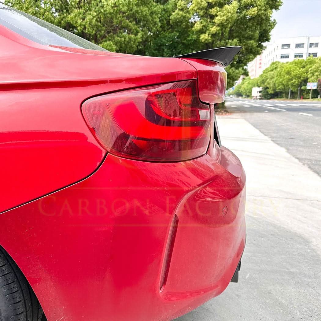 Small V Style Gloss Black Spoiler for BMW F22 2 Series F87 M2 M2C 14-20 - Carbon Factory