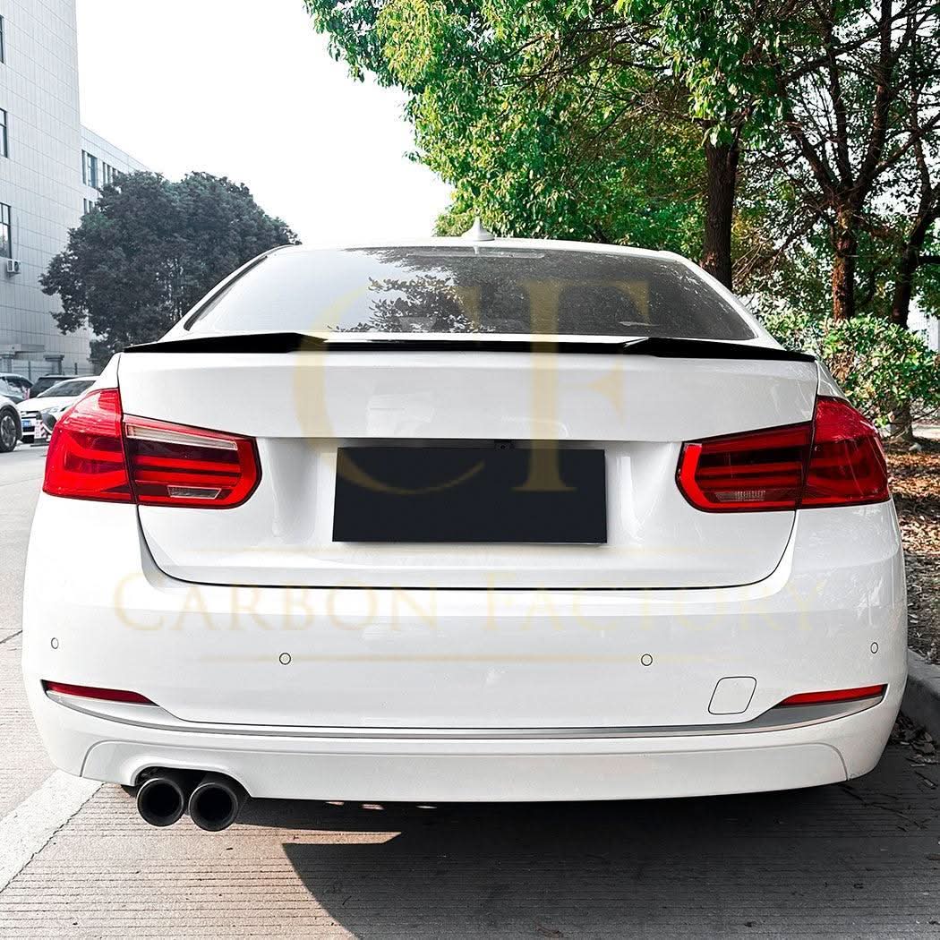 Small V Style Gloss Black Spoiler for BMW F30 3 Series 12-19 - Carbon Factory