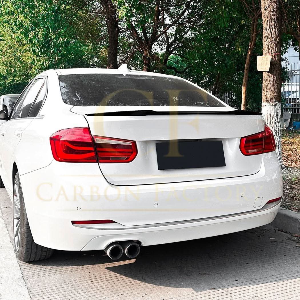 Small V Style Gloss Black Spoiler for BMW F30 3 Series 12-19 - Carbon Factory