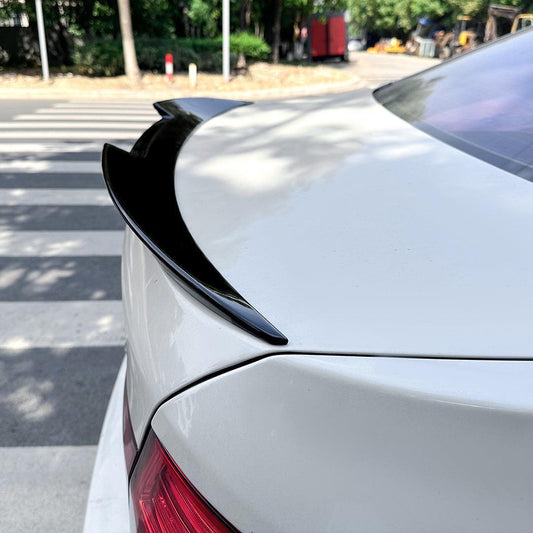 V Style Gloss Black Boot Spoiler for BMW F10 5 Series 10-17 - Carbon Factory