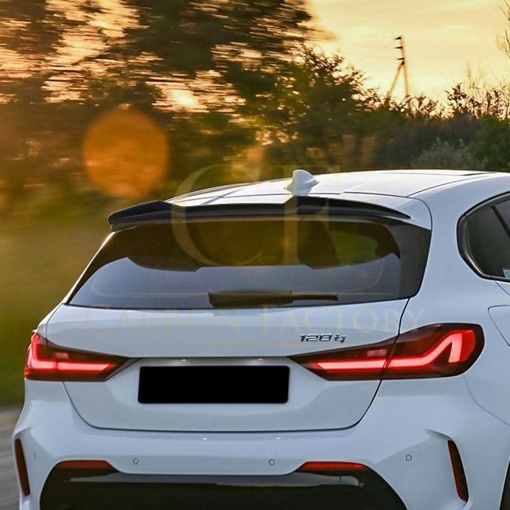 V Style Gloss Black Boot Spoiler for BMW F40 1 Series 19-24 - Carbon Factory