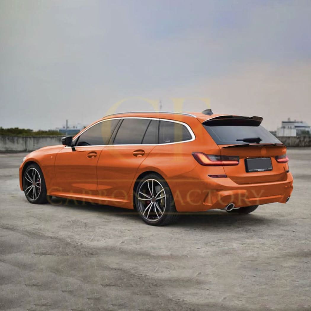 V Style Gloss Black Mid Spoiler for BMW G21 3 Series G81 M3 19-Present - Carbon Factory